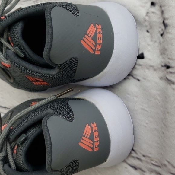 REEBOK Live Life Active RBX Grey & Orange Sneakers Big Kid 3 EUC - Picture 6 of 11